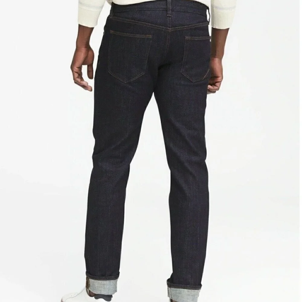 Banana Republic Men's Slim Style Dark Wash Stretch Jeans Size 44 x 34